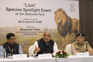 Bhupender Yadav Launches ‘Lion’ Species Spotlight Event at Gir National Park Before IBCA Summit 2026