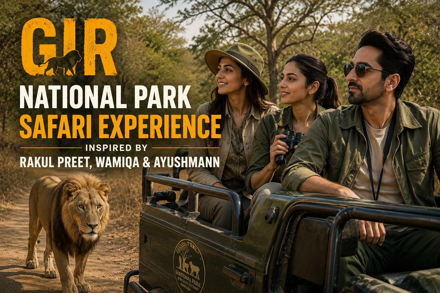Gir National Park Safari Experience Inspired by Rakul Preet, Wamiqa & Ayushmann